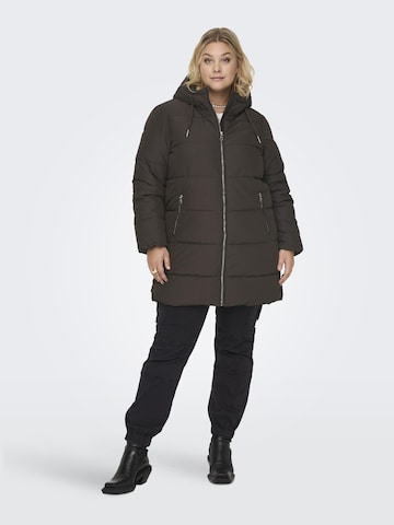 ONLY Carmakoma Winter Coat in Brown