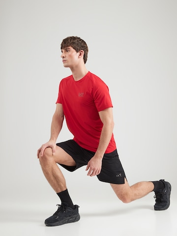 EA7 Emporio Armani Treenipuku värissä punainen: etupuoli