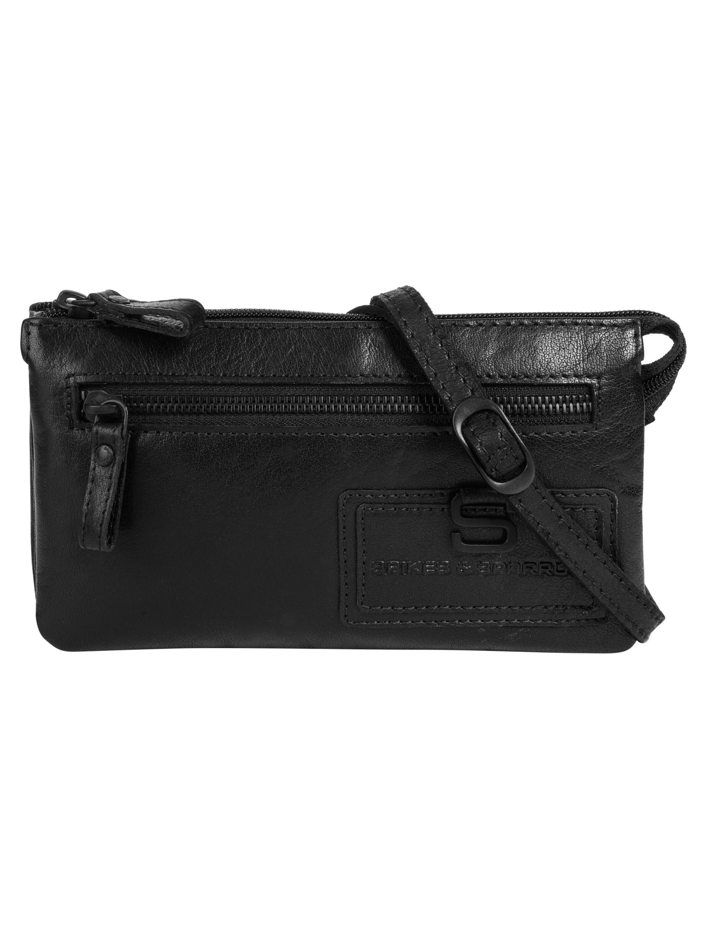 Spikes & Sparrow - Bolso de hombro 'CROSS BODY MINI' en negro: frente