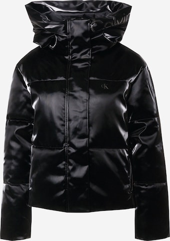 Calvin Klein Jeans Winter Jacket in Black: front