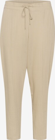Regular Pantalon à plis 'linda' CULTURE en beige : devant
