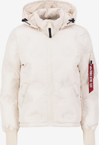 ALPHA INDUSTRIES Winterjacke in Weiß: predná strana