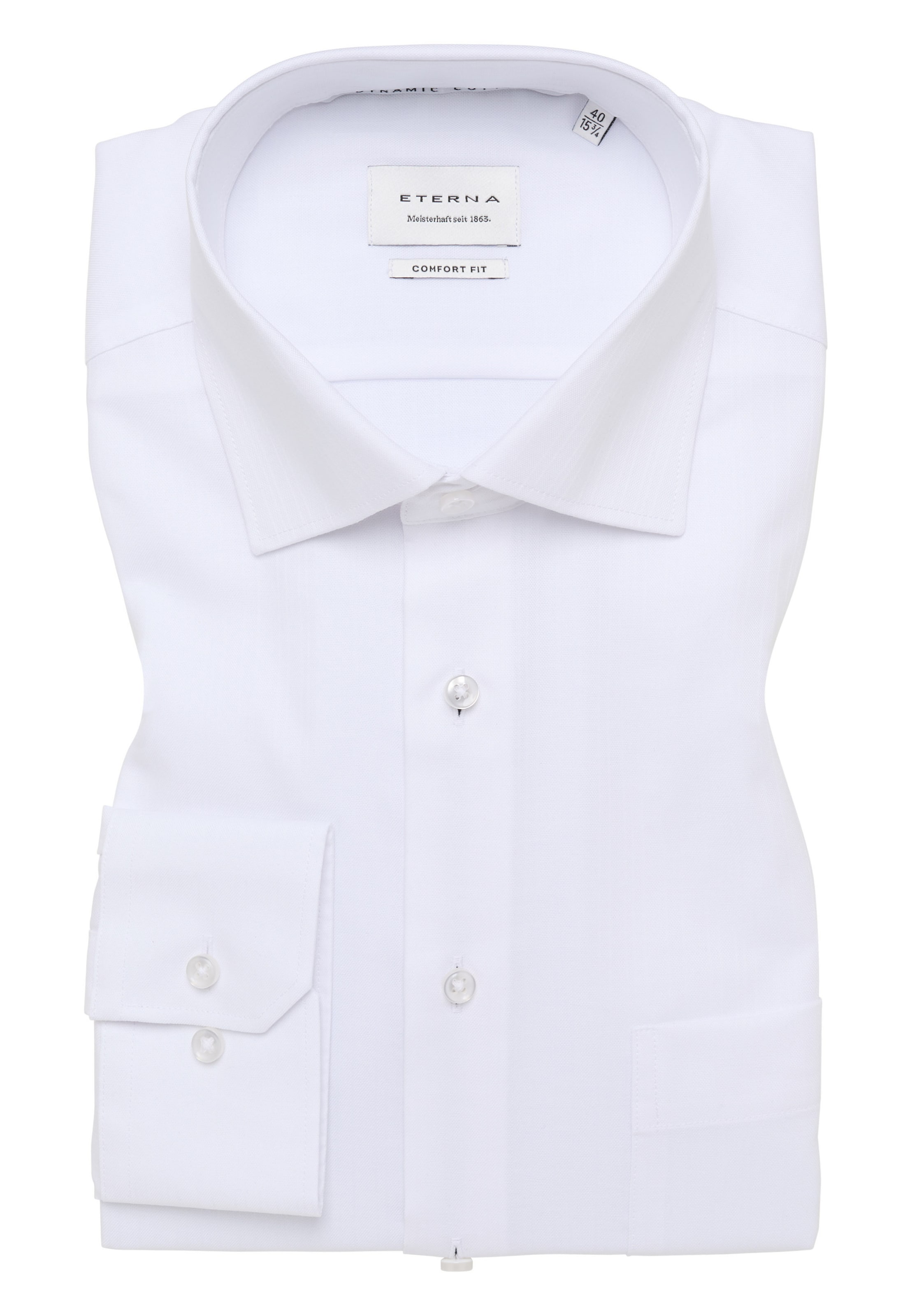 ETERNA Comfort Fit Hemd in Weiß