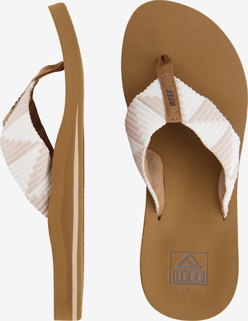 REEF T-Bar Sandals 'Spring Woven' in Beige