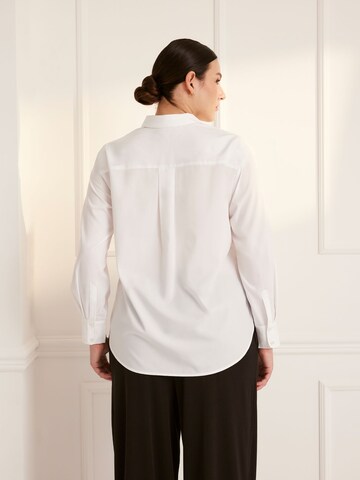 Camicia da donna 'Lumi' di Guido Maria Kretschmer Curvy in bianco