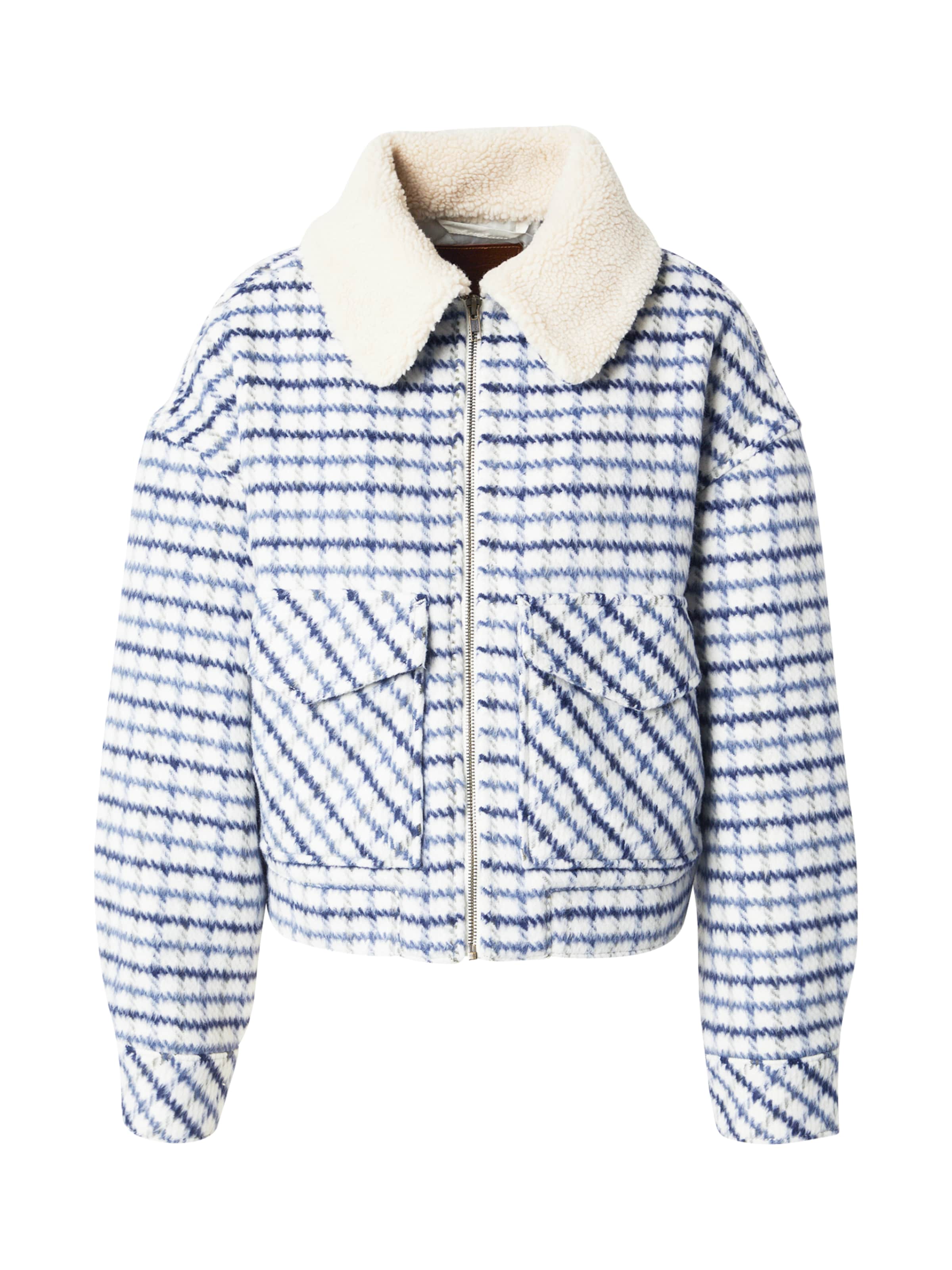 LEVI'S ® Between-Season Jacket 'Shrunken '90s Wool Trucker Jacket' in Blue: front