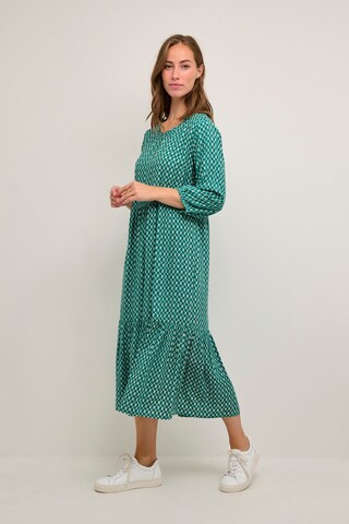 Cream Dress 'Tiah' in Green: front