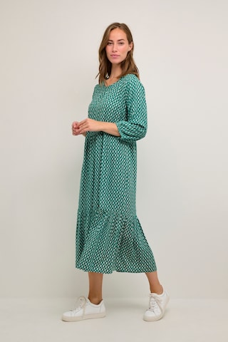 Cream Dress 'Tiah' in Green: front