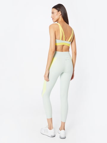 ADIDAS SPORTSWEAR Skinny Workout Pants 'Essentials Hiit Colourblock' in Green