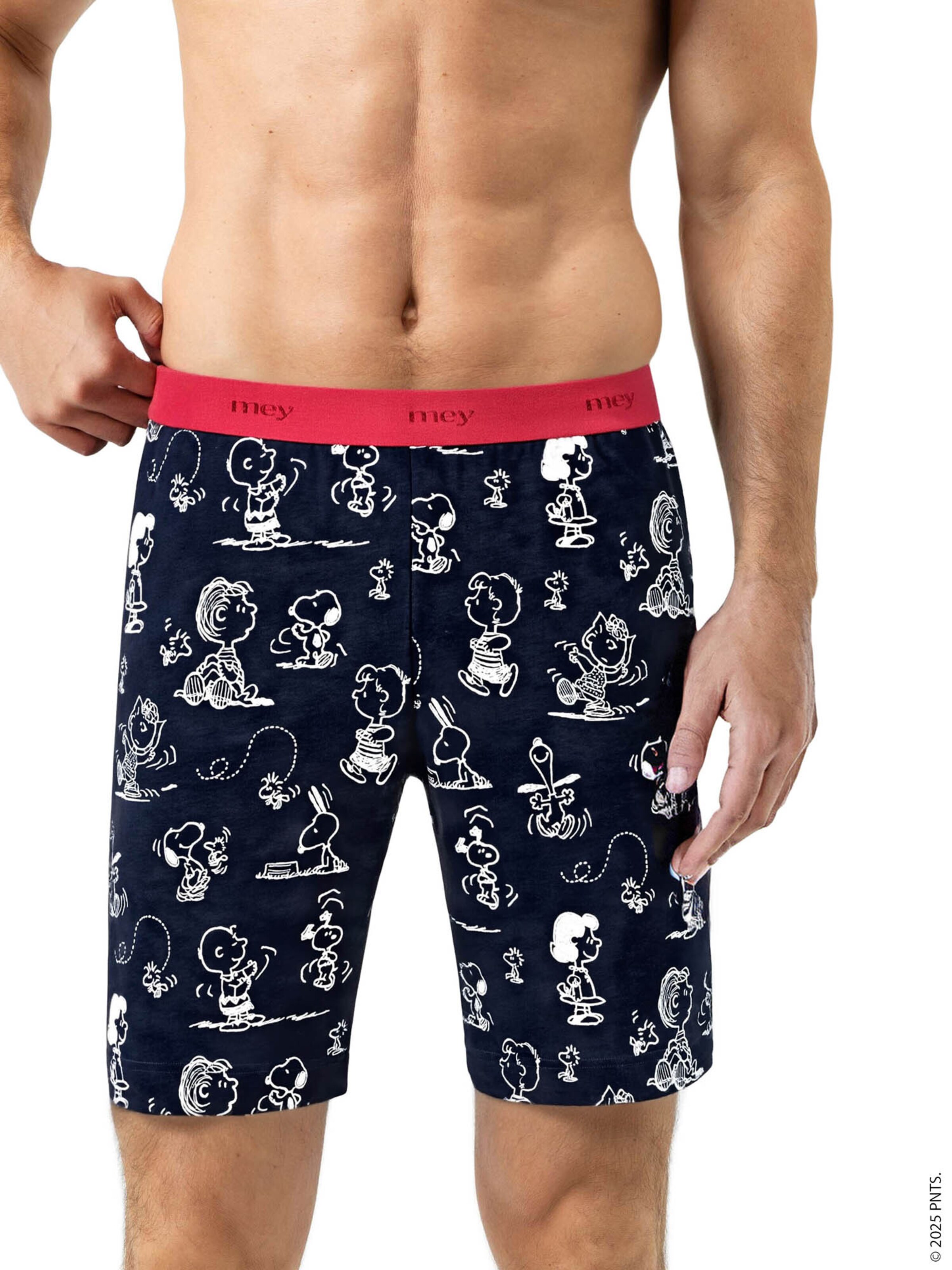 Mey Lange onderbroek 'Serie mey x Peanuts' in Blauw: voorkant