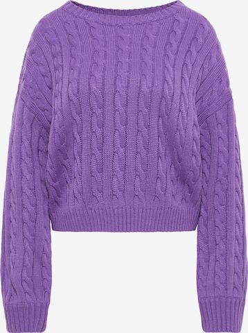 Pull-over MYMO en violet : devant