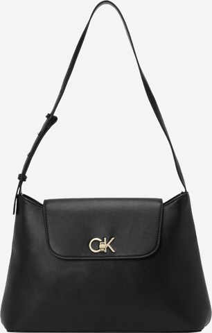 Calvin Klein - Bolso de hombro en negro: frente