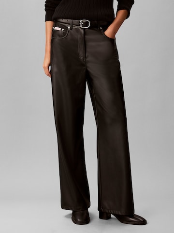 Calvin Klein Jeans Regular Broek in Zwart: voorkant