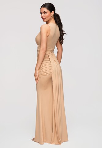 Ombre Abendkleid in Beige