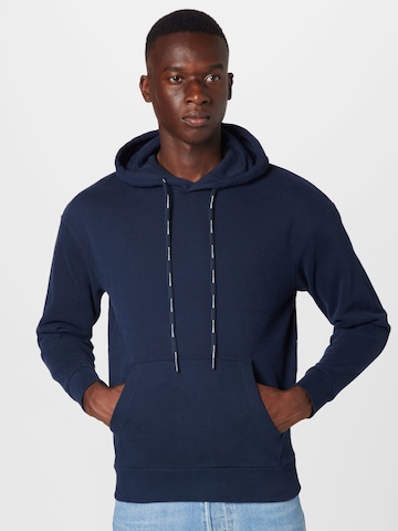 TOM TAILOR DENIM Sweatshirt in Blauw: voorkant