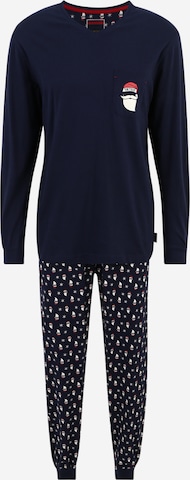 TOM TAILOR Pajamas long in Blue: front