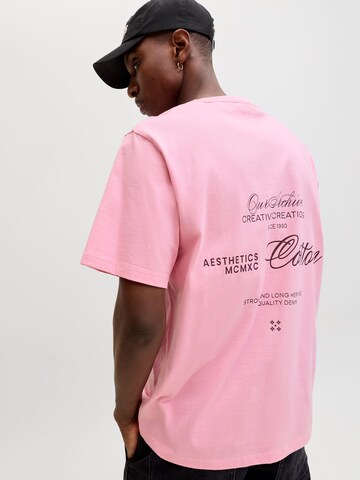 T-Shirt JACK & JONES en rose : devant