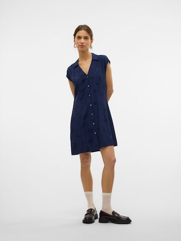 VERO MODA Dolga srajca | modra barva