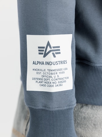 ALPHA INDUSTRIES - Pullover 'Alpha' em azul