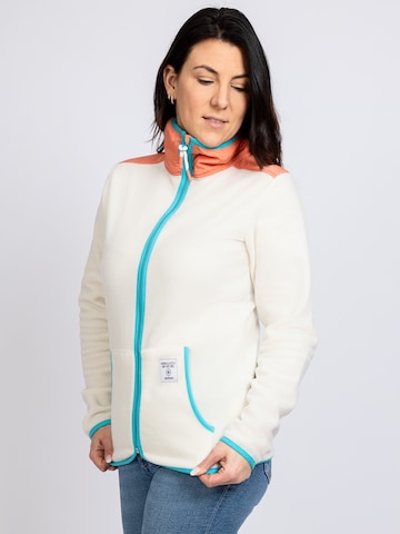 Veste mi-saison 'Kloowerblad' salzhaut en blanc