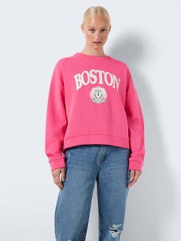 Sweat-shirt 'MARYA' Noisy may en rose : devant