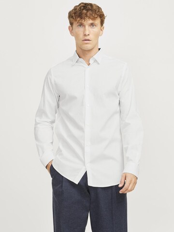 JACK & JONES Regular fit Button Up Shirt in White: front