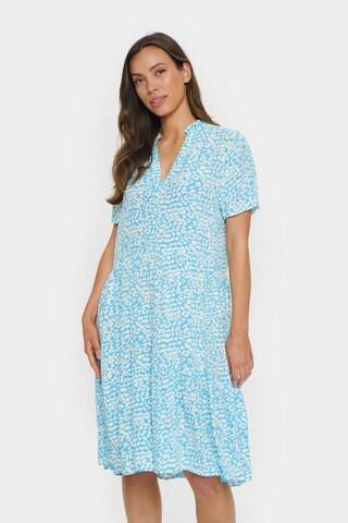 SAINT TROPEZ Kleid 'Eda' in Blau: Vorderseite