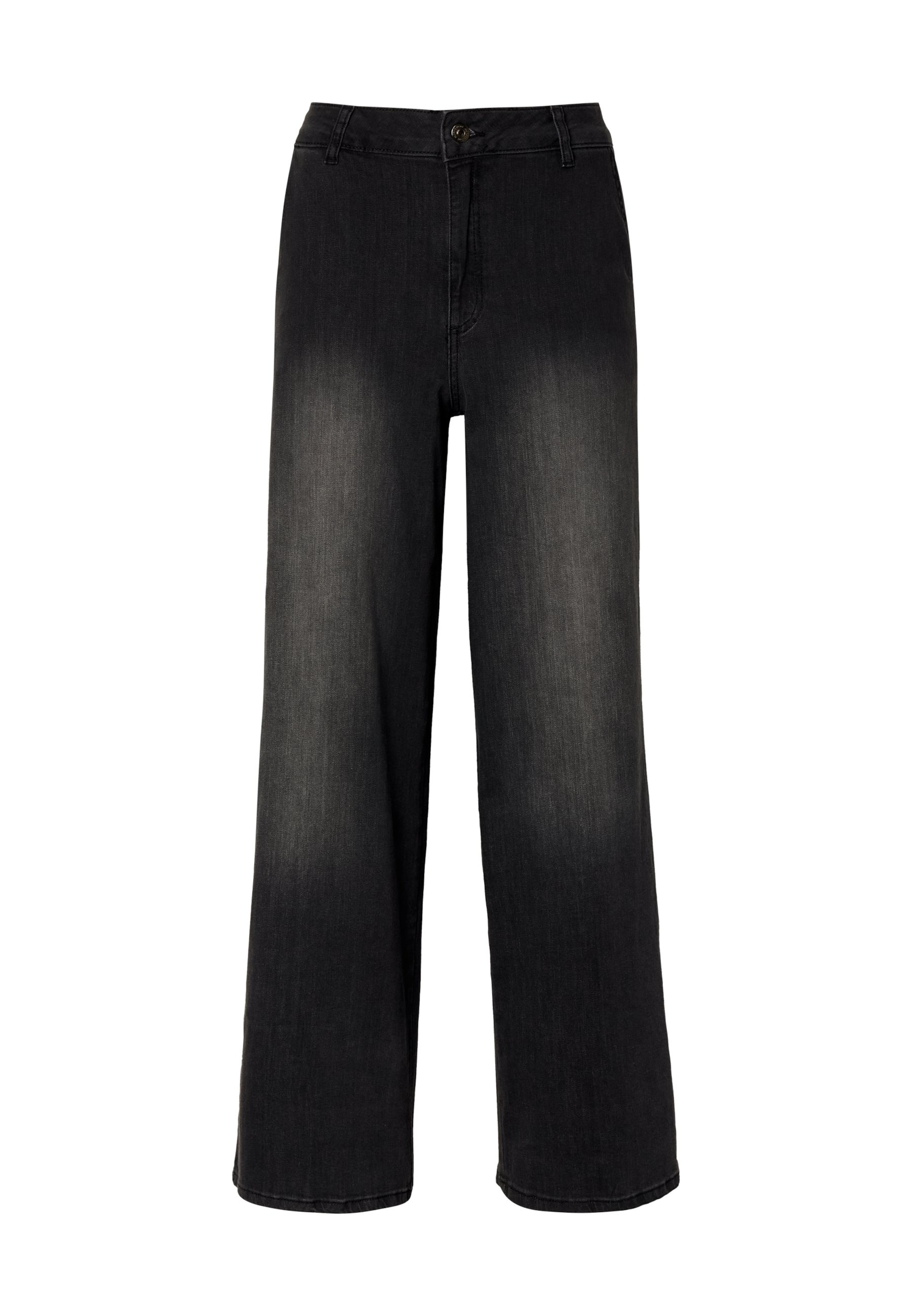 Wide Leg Jean MORE & MORE en noir : devant