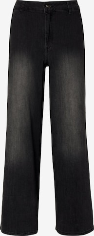 Wide leg Jeans di MORE & MORE in nero: frontale