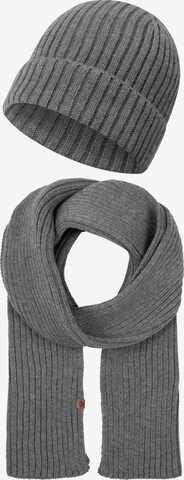 Bonnet 'Geyser' INDICODE JEANS en gris : devant