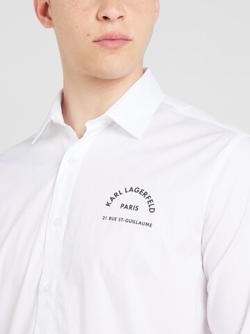 Regular fit Camicia business di Karl Lagerfeld in bianco
