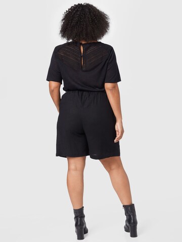 Selected Femme Curve - Regular Calças com pregas 'Gulia' em preto