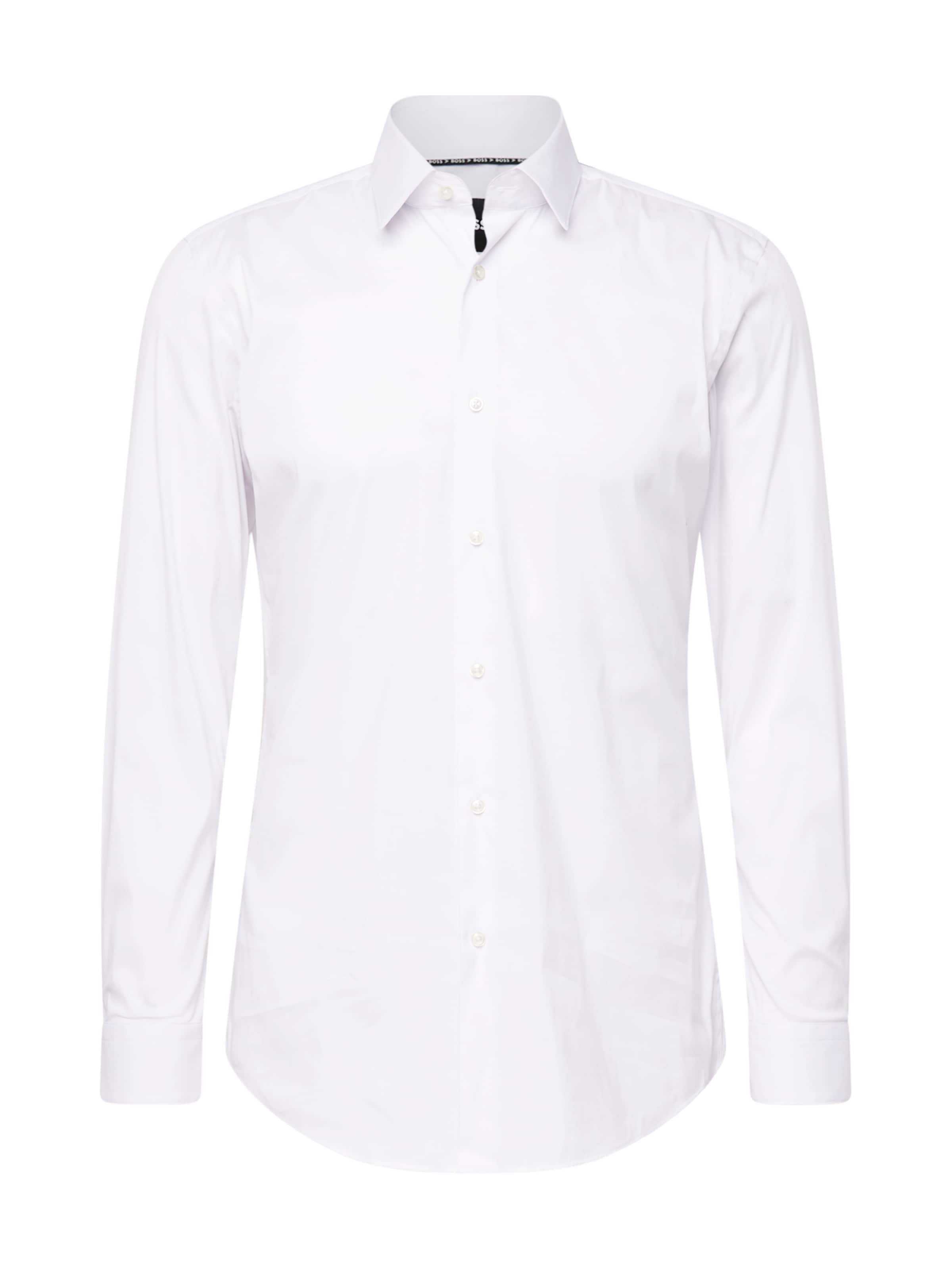 BOSS Slim Fit Риза 'P-Ray' в бяло: отпред