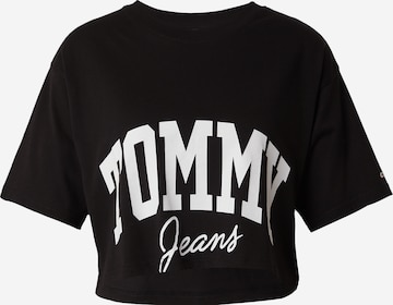 Tommy Jeans Tričko – černá: přední strana