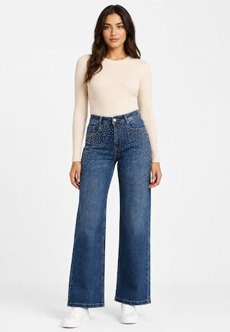 Wide Leg Jean Elara en bleu