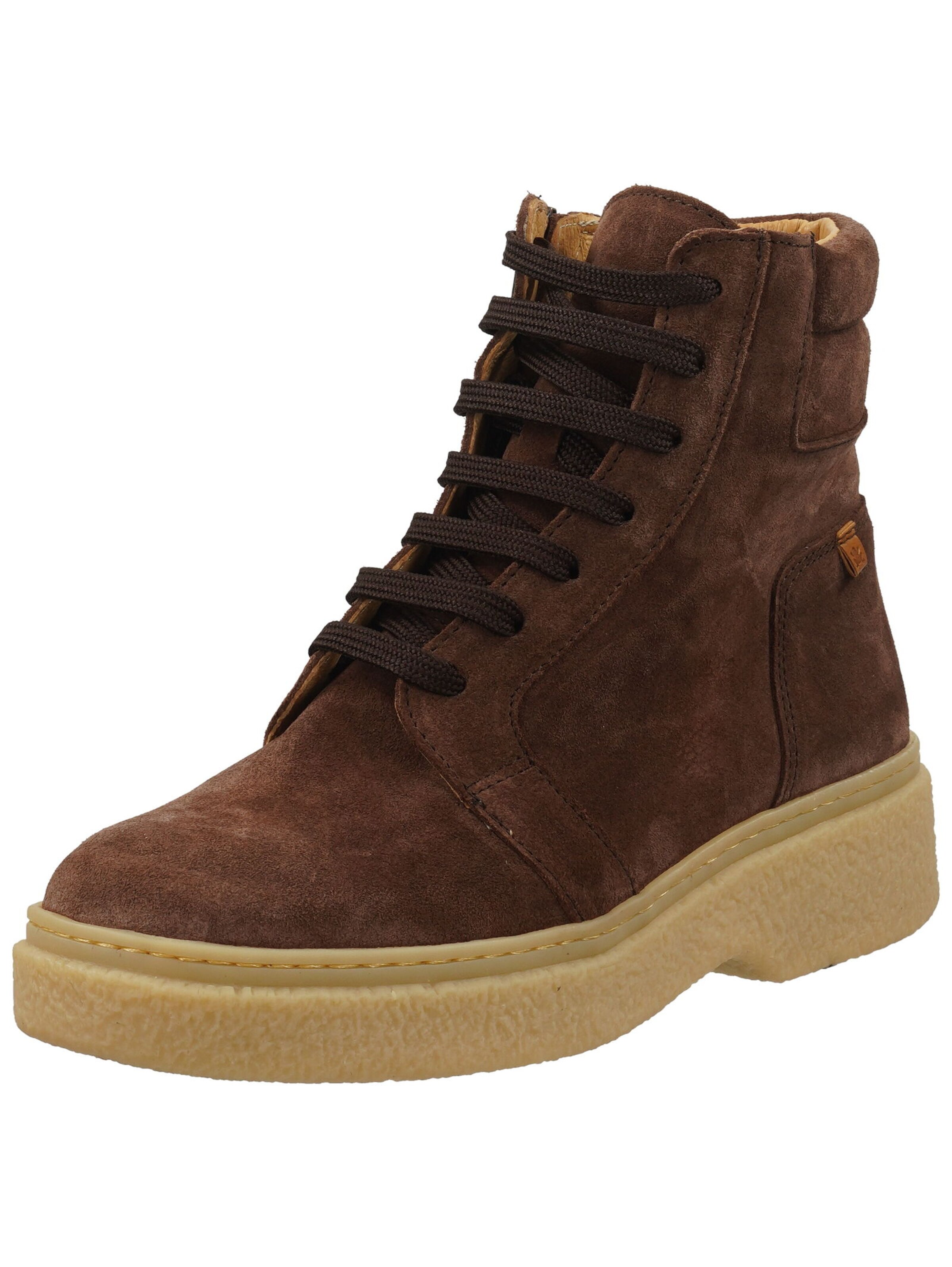 Bottines à lacets EL NATURALISTA en marron : devant