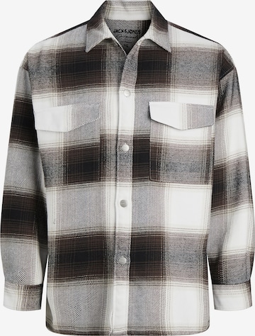 JACK & JONES Comfort fit Button Up Shirt in Brown: front