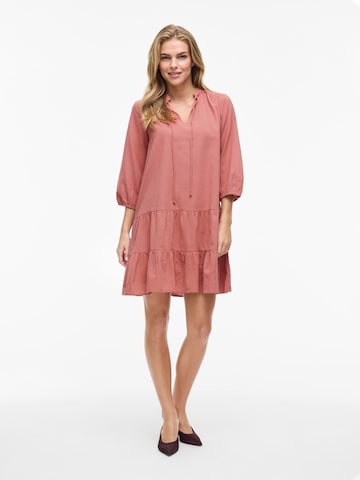 VILA Shirt dress 'VIPetra' in Red