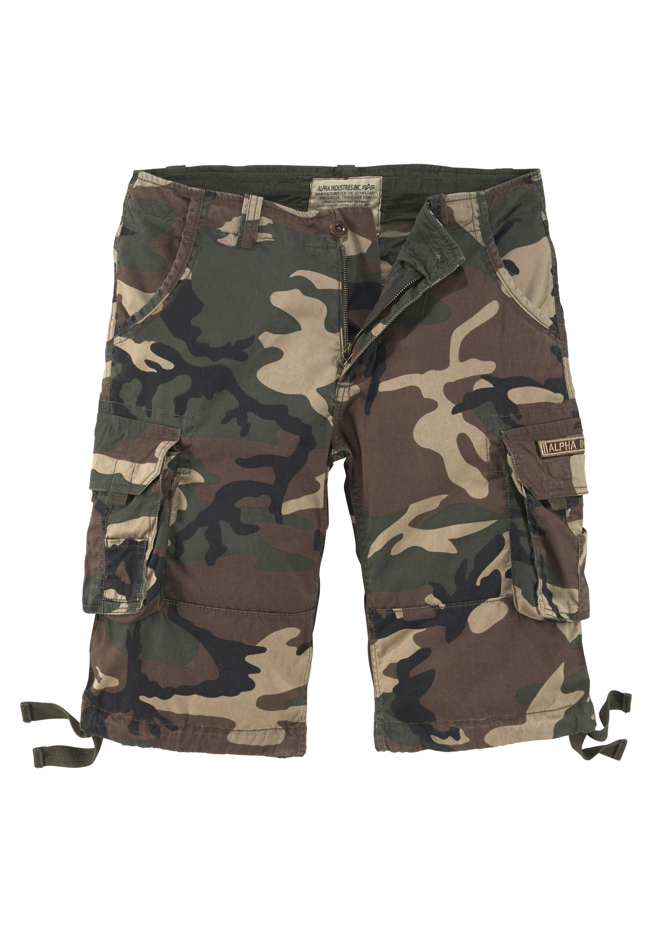 ALPHA INDUSTRIES Trousers 'Jet' in Green: front