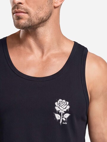 Neverless Shirt 'Graffiti Rose' in Black