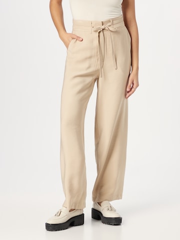 ABOUT YOU Wide leg Broek 'Simone' in Beige: voorkant