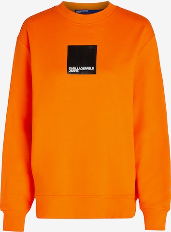 KARL LAGERFELD JEANS - Sweatshirt em laranja: frente