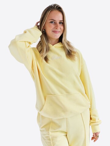 TATES Oversized Sweater 'Kuscheliger Light Hoodie' in Yellow