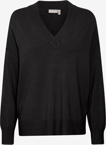 Fransa Sweater 'Blume' in Black: front