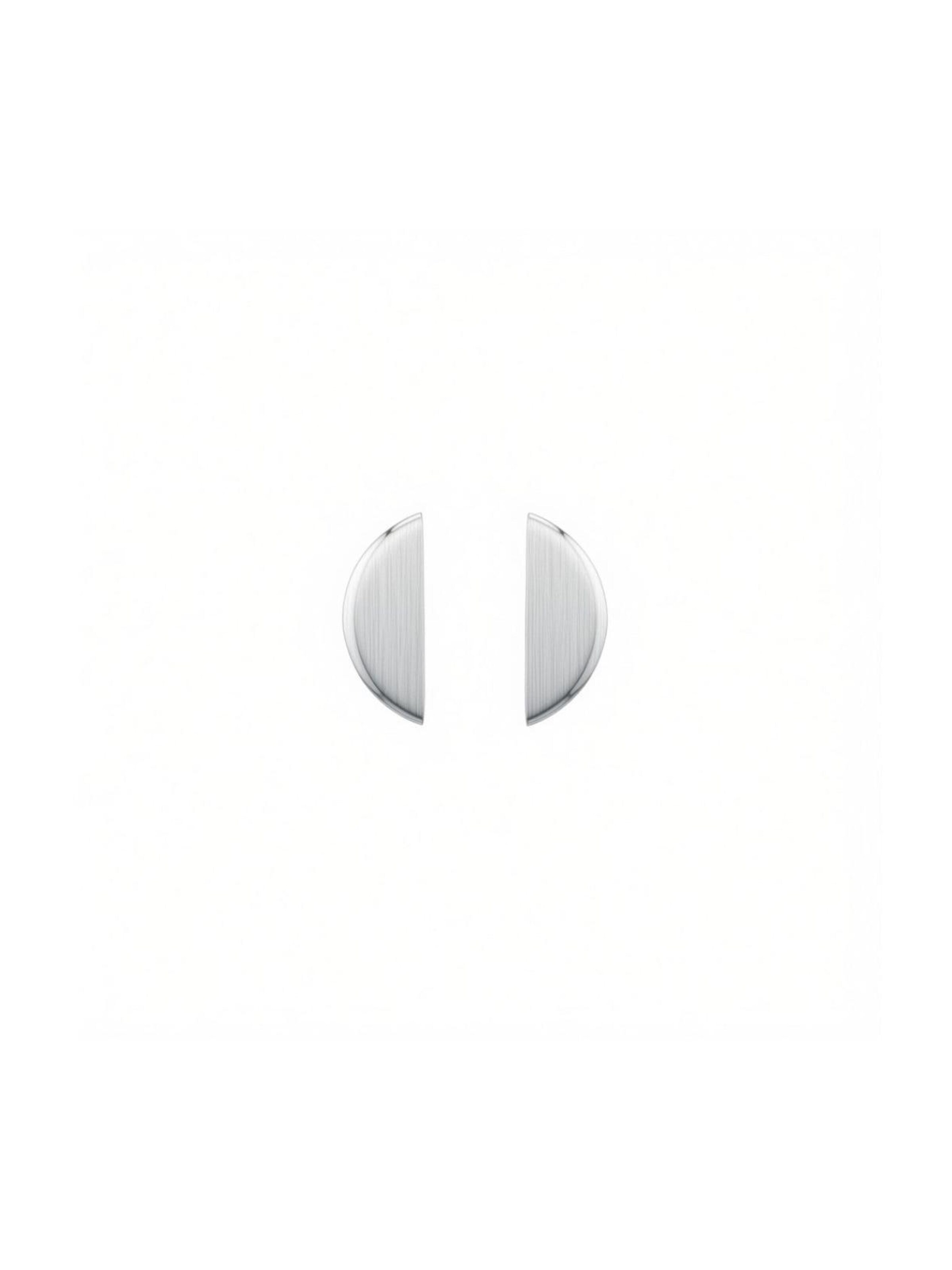 DNSK Copenhagen Øreringe 'SAGA Waterproof Silver Stainless Steel Post Earring – Brushed Finish' i sølv