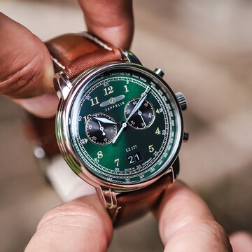 Zeppelin Analog Watch 'LZ127 Graf' in Brown