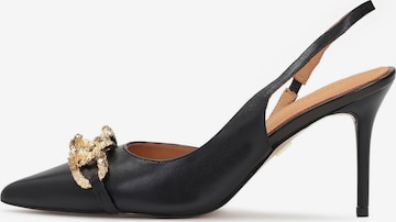 Kazar Slingpumps i sort: forside