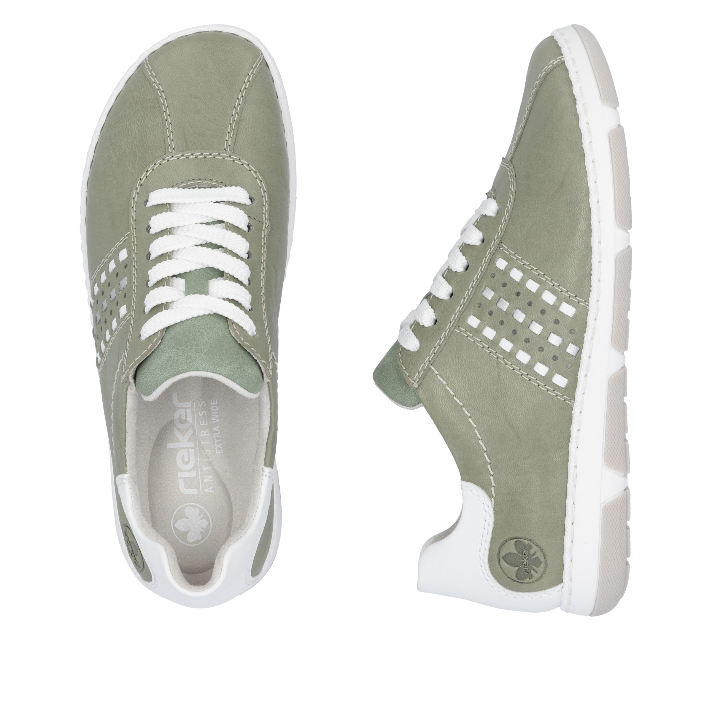 Sneaker bassa di Rieker in verde