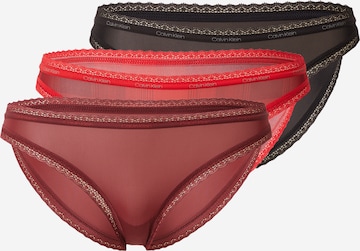 Slip Calvin Klein Underwear en rouge : devant