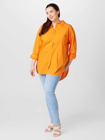 ONLY Carmakoma - Blusa 'MINSA' en naranja